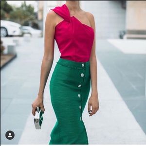 Zara Knotted Asymmetric Top